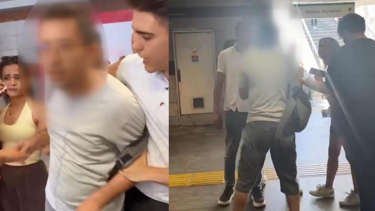 Metrobüste gizli fotoğraf çeken kişiye vatandaş müdahalesi
