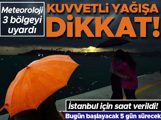 MGM'den 22 Temmuz uyarısı: Kuvvetli sağanak geliyor