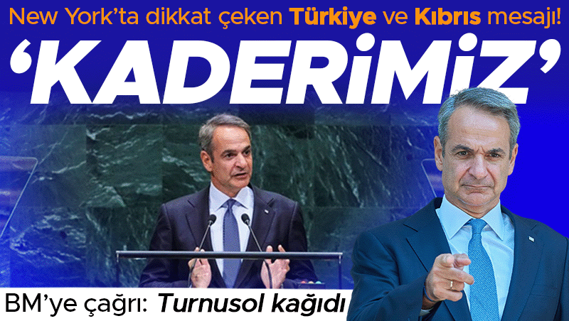 Miçotakis'ten BM'de Türkiye mesajı: Yan yana yaşamak kaderimiz