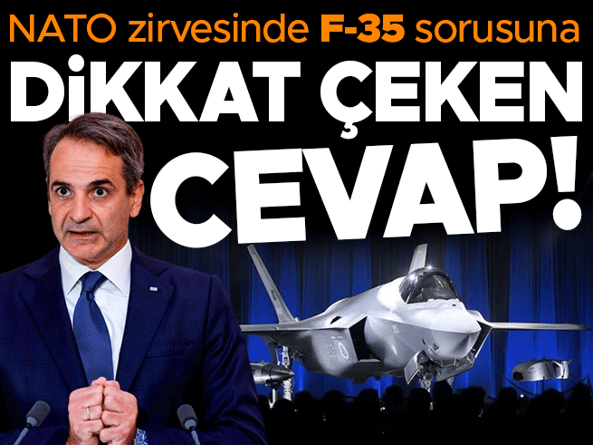 Miçotakis'ten F-35 sorusuna dikkat çeken yanıt