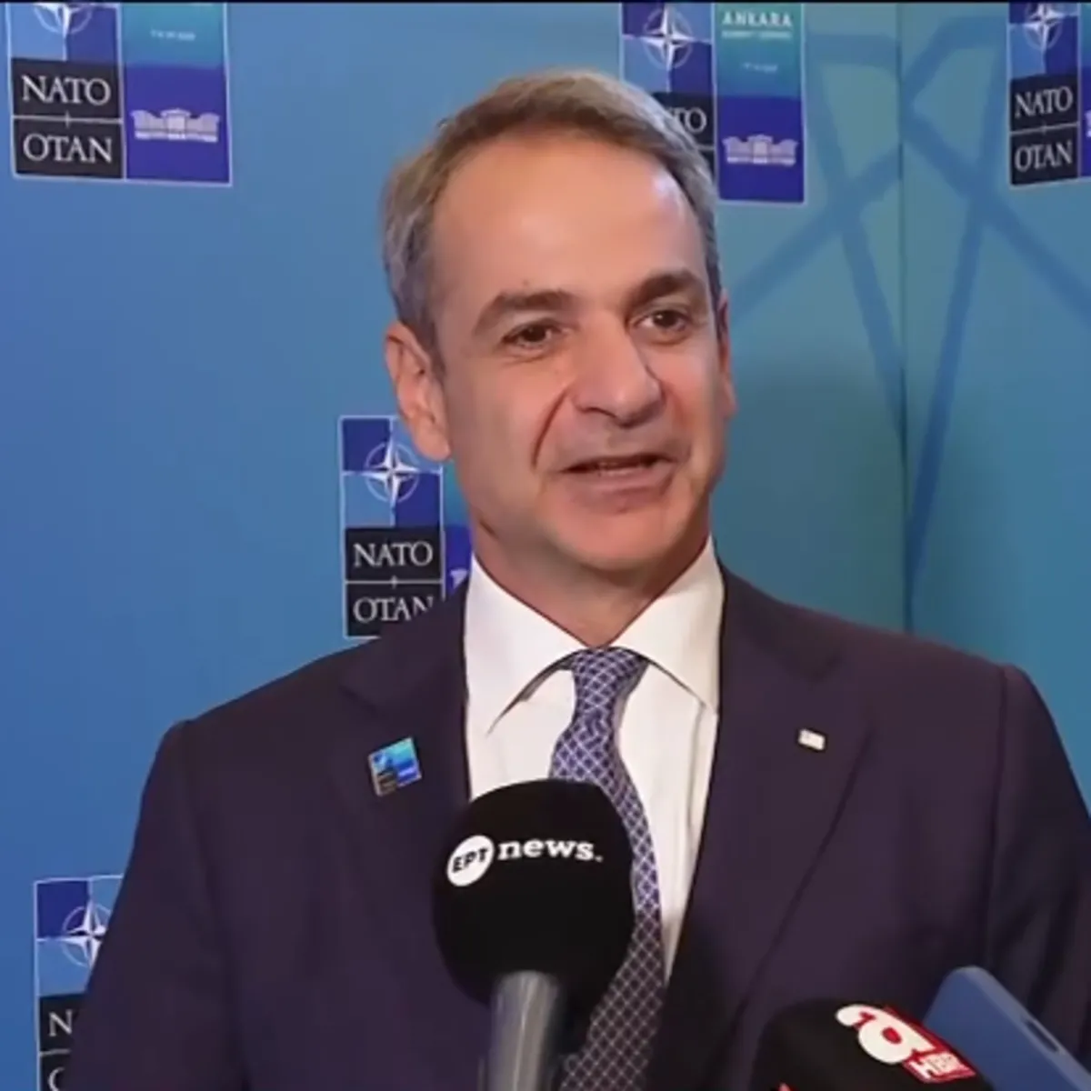Miçotakis'ten NATO Zirvesi'nde A Haber'e özel: Deniz yetki alanları belirlenmeli