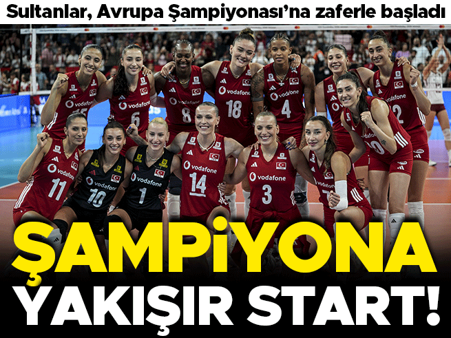 Milli Kadın Voleybol Takımımız Avrupa Şampiyonası'na Zaferle Başladı
