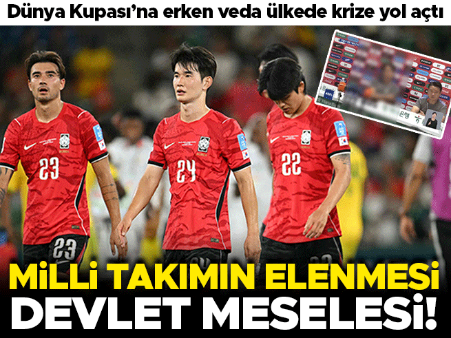 Milli takımın elenmesi devlet meselesi