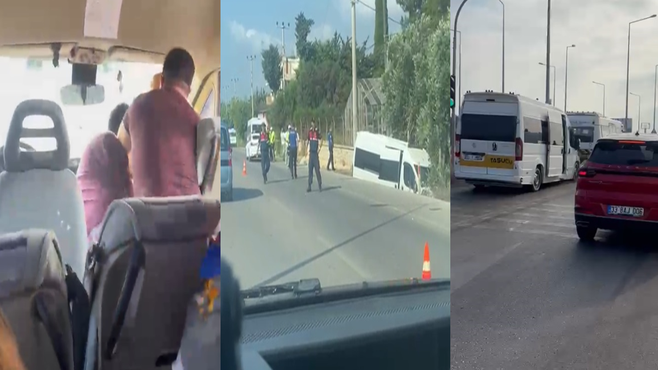 Minibüsü gasp edip şarampole yuvarlandı: 1 ölü