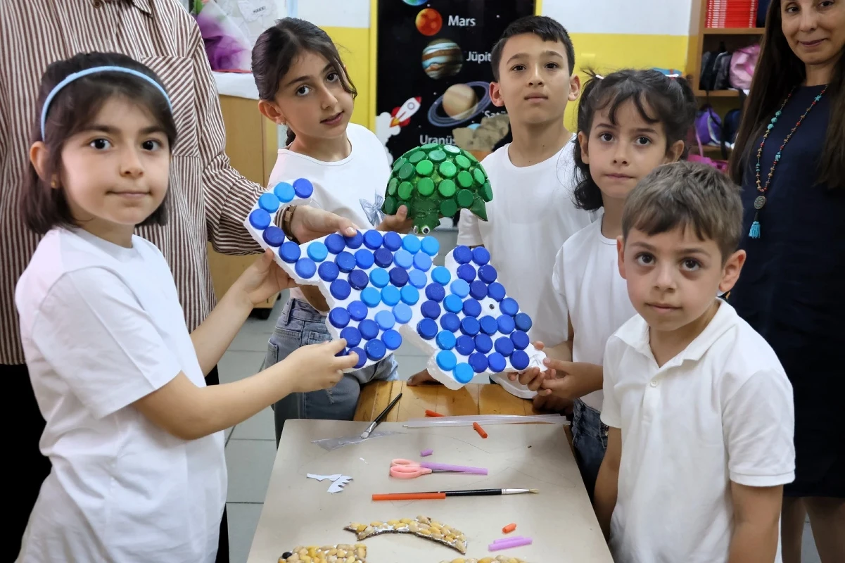 Minik ellerden deniz kirliliğine karşı anlamlı sergi