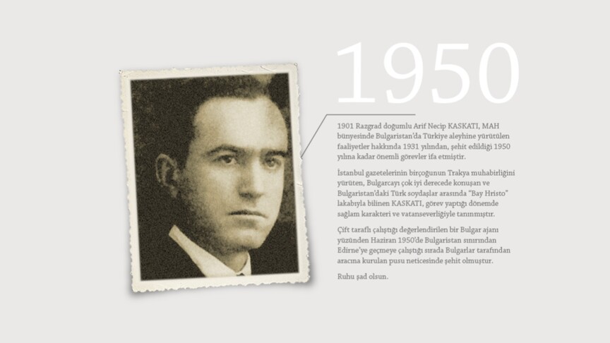 MİT, 1950'de Şehit Olan Ajanı Kaskatı'nın Fotoğrafını Paylaştı