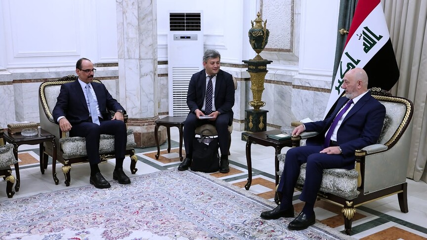 MİT Başkanı Kalın, Irak Cumhurbaşkanı ile Güvenlik İşbirliğini Görüştü