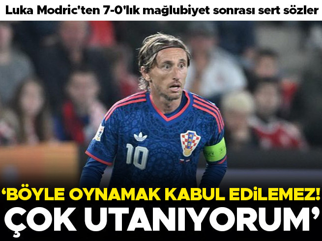 Modric'ten 7-0'lık Hezimet Sonrası Sert Sözler: 'Çok Utanıyorum