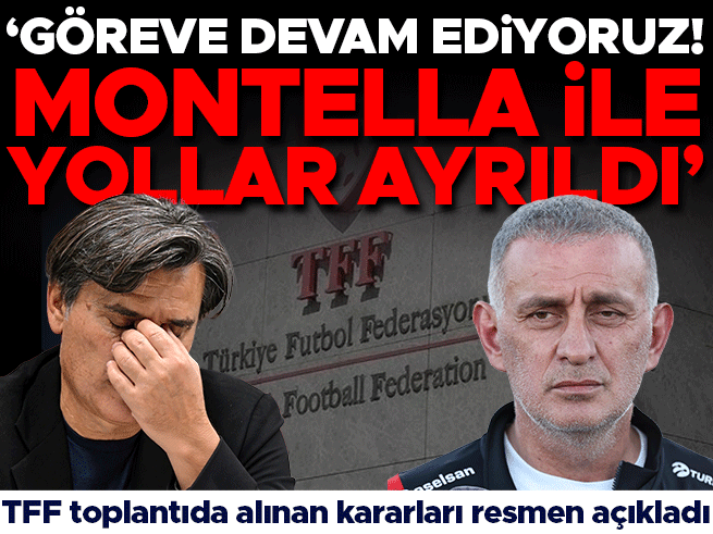 Montella Dönemi Sona Erdi: TFF Yollarını Ayırdı