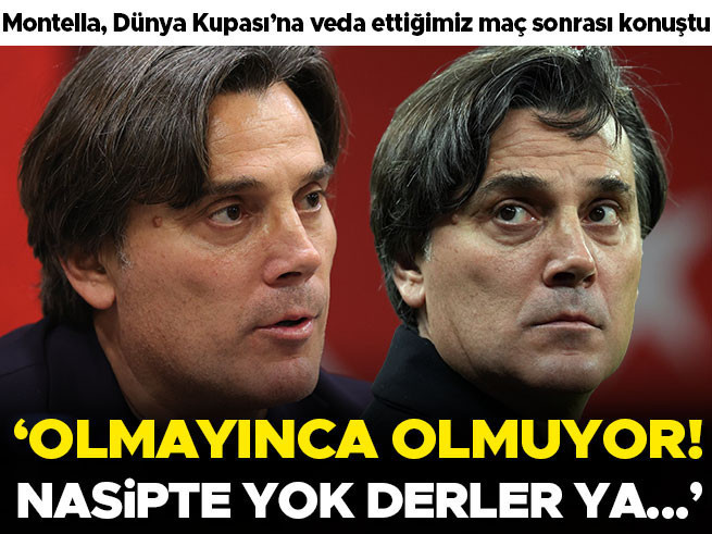 Montella'dan Dünya Kupası veda sonrası ilk açıklama: Nasipten öte yol yok