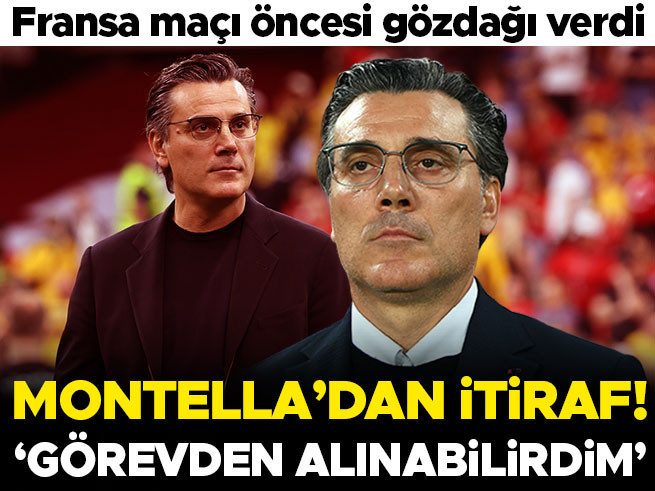Montella'dan itiraf: Görevden alınabilirdim