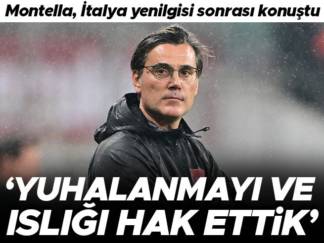 Montella: 'Yuhalanmayı ve ıslığı hak ettik