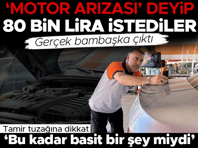 Motor arızası dediler 80 bin TL istediler, 10 bin TL'lik fan çıktı