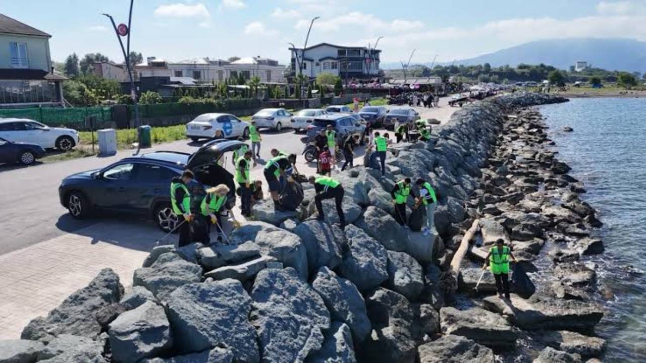 Motosikletçiler Ordu'da Çevre Temizliği İçin Buluştu
