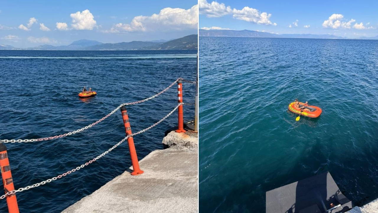 Mudanya'da Şişme Botla Sürüklenen Genç, Sahil Güvenlik Sayesinde Kurtarıldı