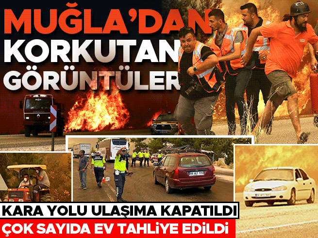Muğla, Antalya ve Balıkesir'de Orman Yangınları: Seydikemer'de Yol Kapandı, Evler Tahliye Edildi