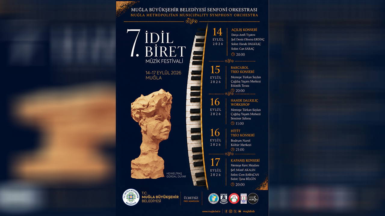 Muğla'da 7. İdil Biret Müzik Festivali 14-17 Eylül'de Ücretsiz