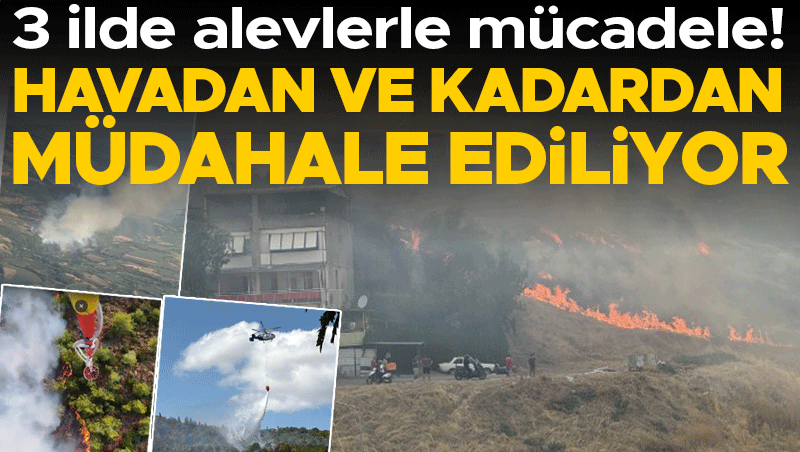 Muğla, Manisa ve İzmir'de yangın alarmı: 3 ilde alevlerle mücadele sürüyor