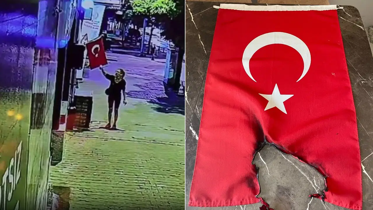 Muğla'da Türk Bayrağı'nı Ateşe Veren Kadın Aranıyor