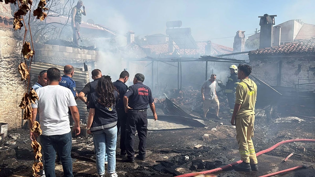 Muğla'da ev yangınında 77 yaşındaki adam hayatını kaybetti