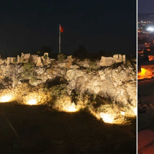Muğla'da Tarihi Yapılar Gece Işıklandırmayla Göz Kamaştırıyor