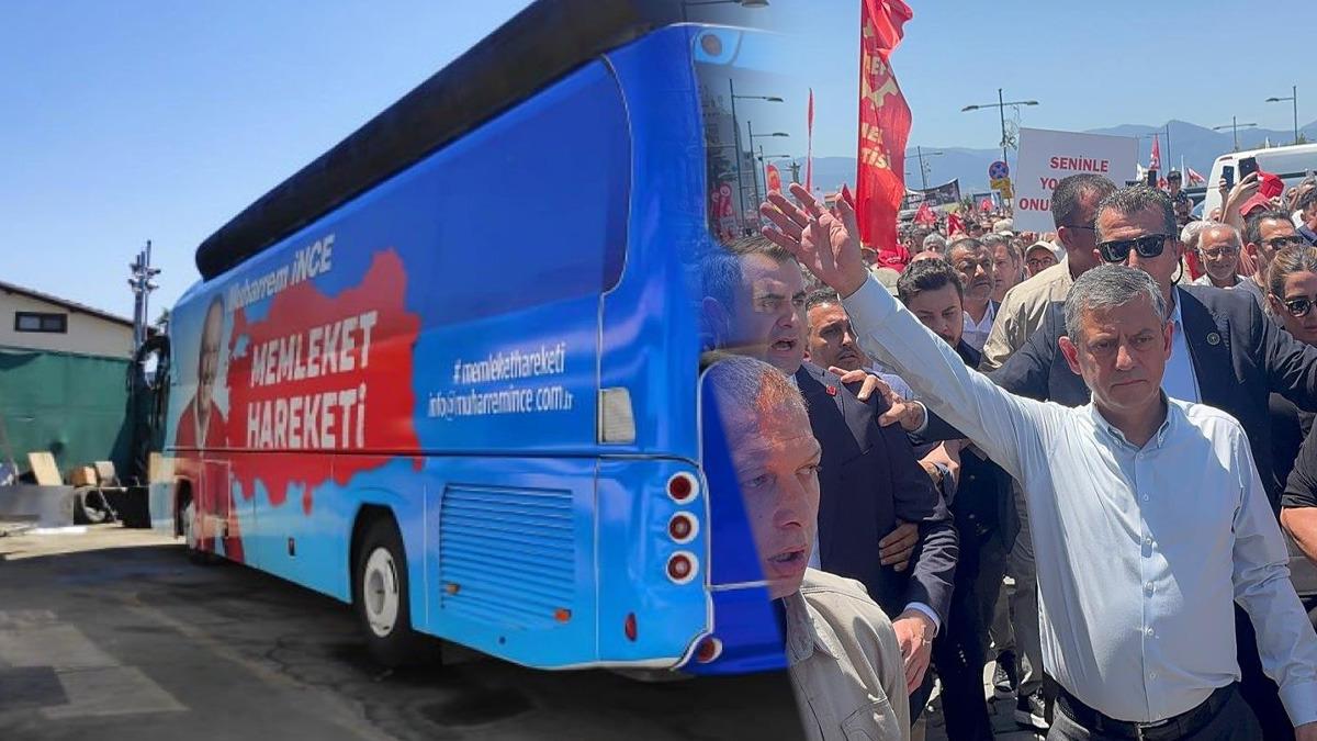 Muharrem İnce'den Özgür Özel'e jest: Eski partisinin otobüsünü verdi