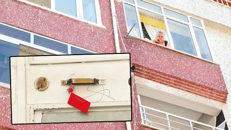 Mühürlenen tehlikeli binada hareketlilik: Sakinler eşya almak için içeri girdi