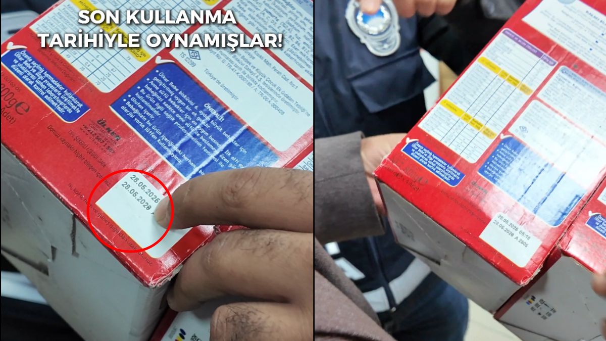 Mühürlü markette bebek bisküvisi skandalı: Tarihler elle değiştirilmiş