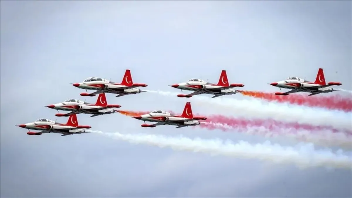 NATO Zirvesi öncesi Ankara'da Türk Yıldızları prova uçuşu
