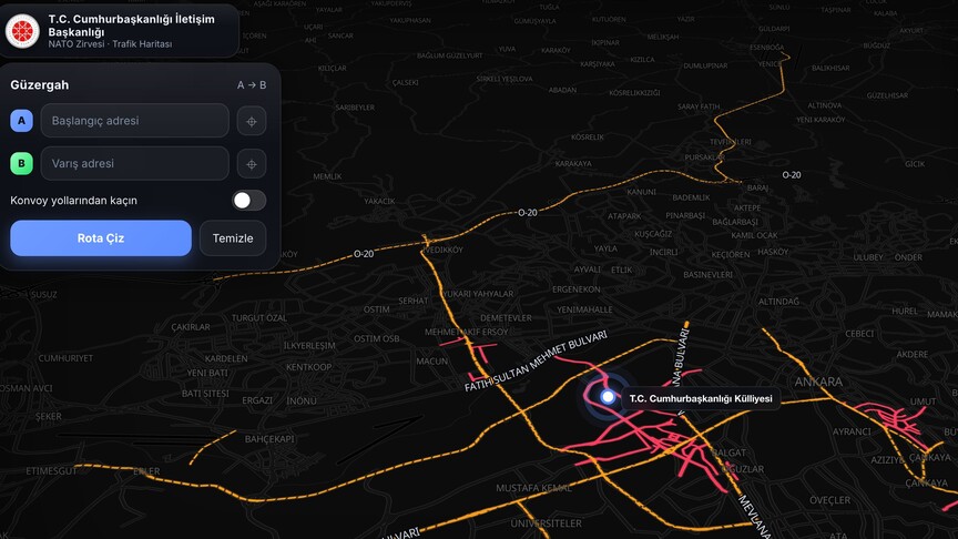 NATO Zirvesi trafik haritasına yoğun ilgi