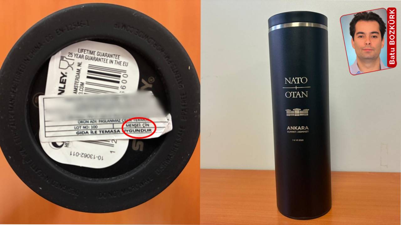NATO Zirvesinde Gazetecilere Çin Malı Termos Hediyesi