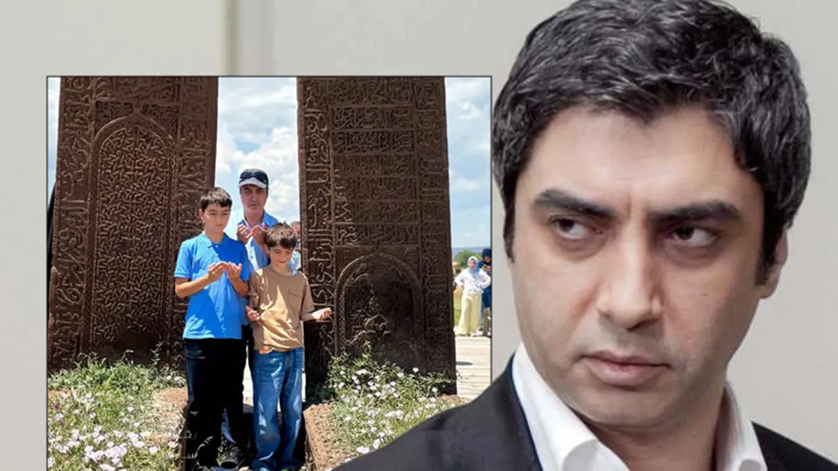 Kurtlar Vadisi'nin Polat'ı Necati Şaşmaz oğullarıyla Ahlat'ta