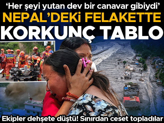 Nepal'de sel ve heyelan felaketinde ölü sayısı 633'e yükseldi