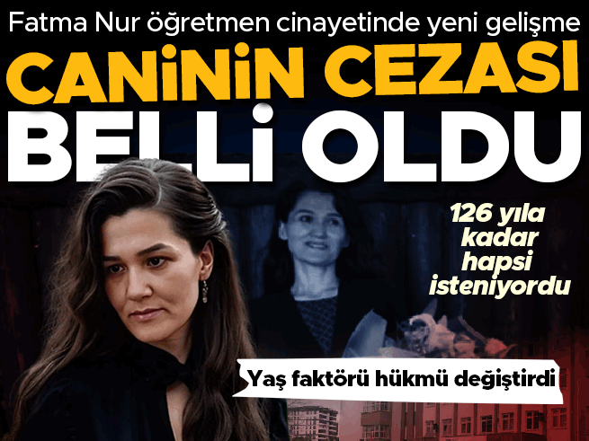 Öğretmeni bıçaklayarak öldüren lise öğrencisine 126 yıl hapis