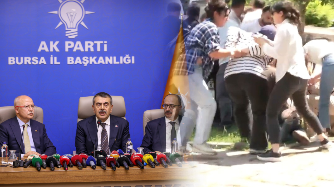 Öğretmenler gözaltında, Bakan Tekin AKP binasında