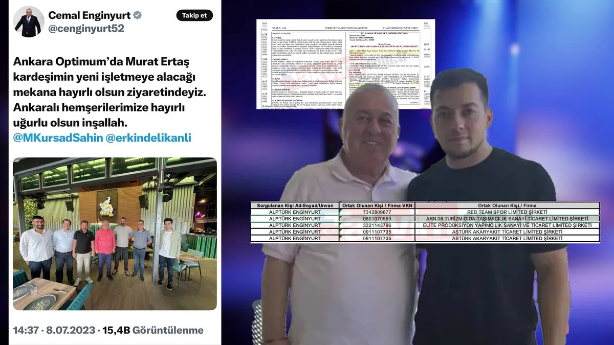 ÖKÜZ'e ortak girmişler! Cemal Enginyurt ve oğlu belgelerle ortaya çıktı