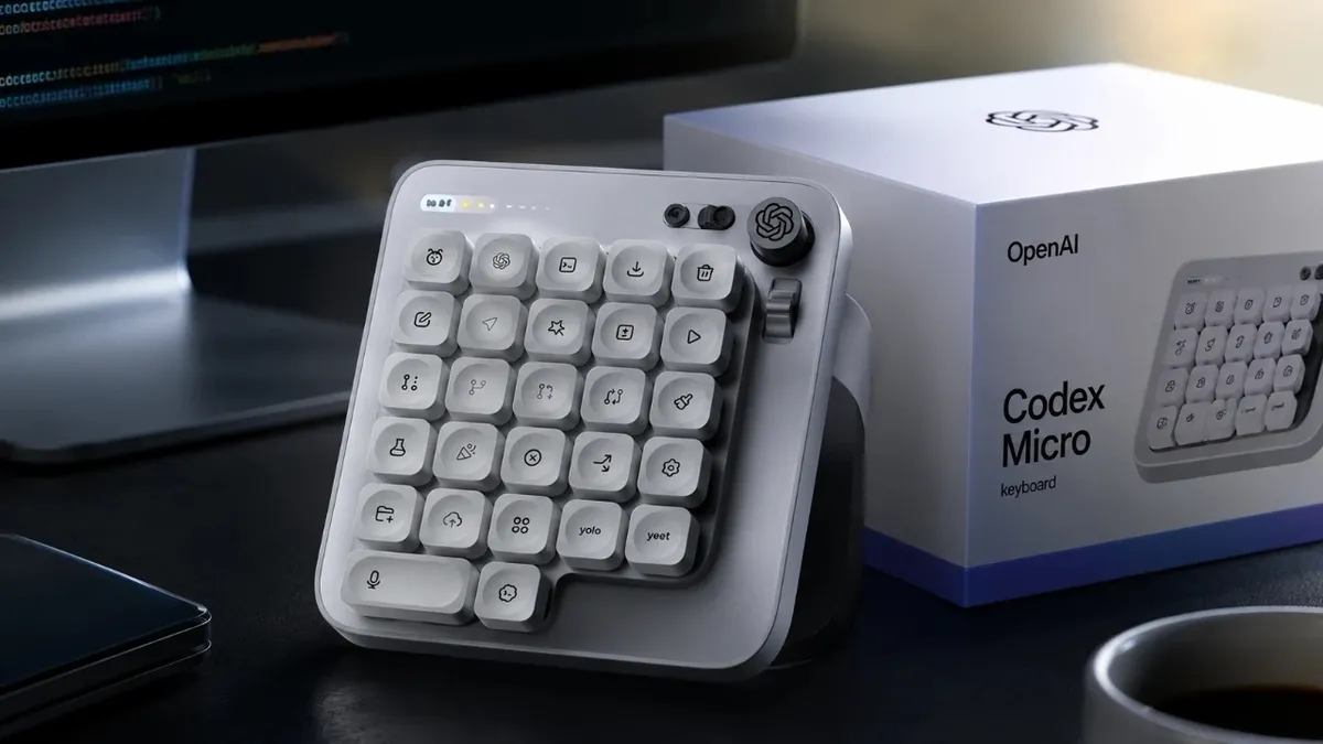 OpenAI'nin ilk donanımı Codex Micro: Yapay zeka destekli klavye tanıtıldı