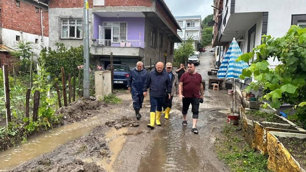 Ordu'da sağanak sel getirdi: Ev ve iş yerleri sular altında