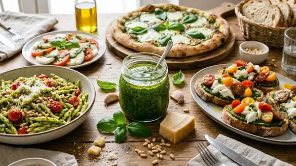 Orijinal İtalyan Pesto Sosu Tarifi: Kararmayan Yeşil Mucize