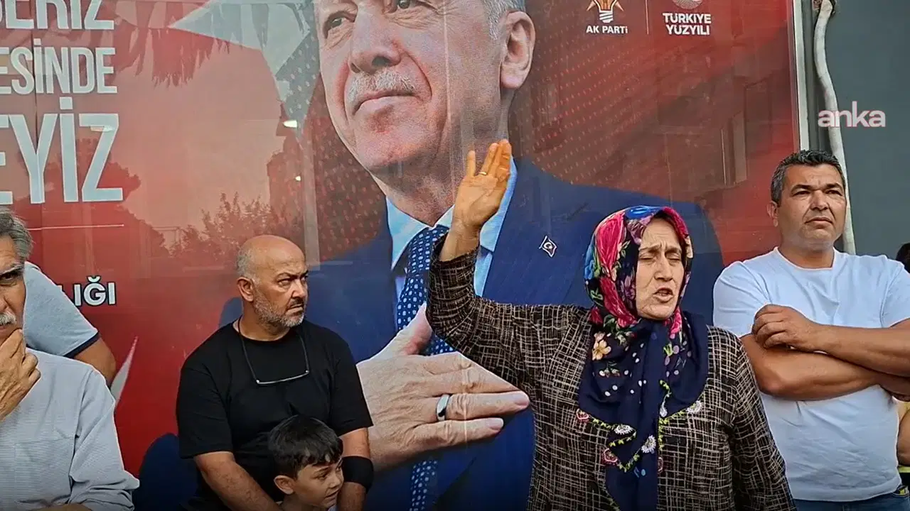 Osmaniye'de yayla sakinleri AKP il binası önünde: 'Depremde kimsesizdik, şimdi de kimsesiziz
