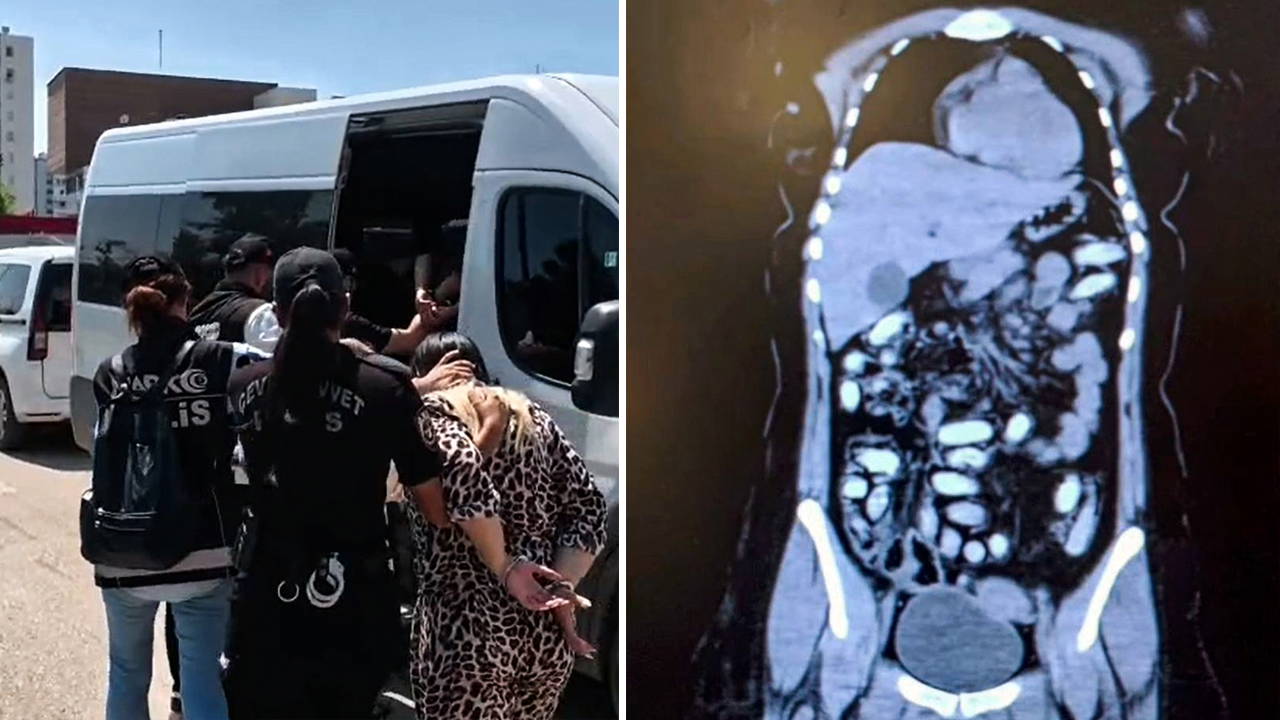 Otogarda mide operasyonu: 1,5 kilo metamfetaminle yakalandılar