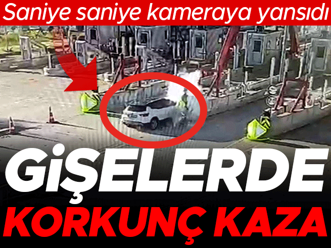 Otoyol gişelerine korkunç kaza: 1 ölü, 1 yaralı