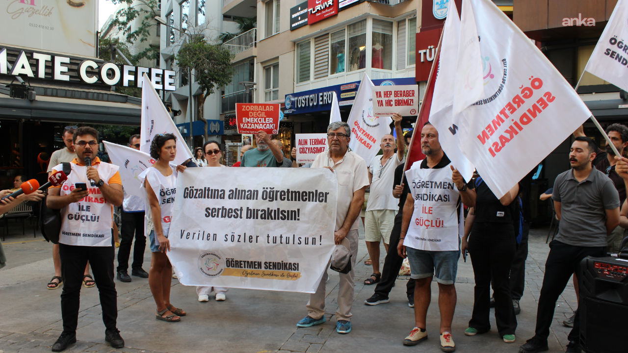 Özel sektör öğretmenlerinden Ankara'da gözaltı protestosu