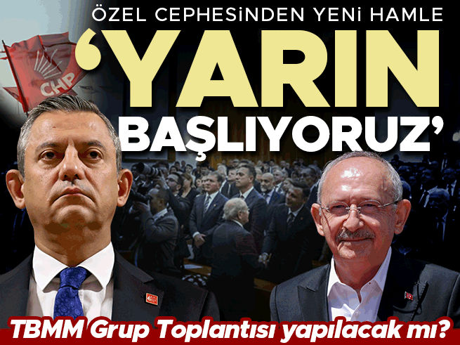 Özgür Özel'den kritik adım: CHP'de imza süreci yarın başlıyor