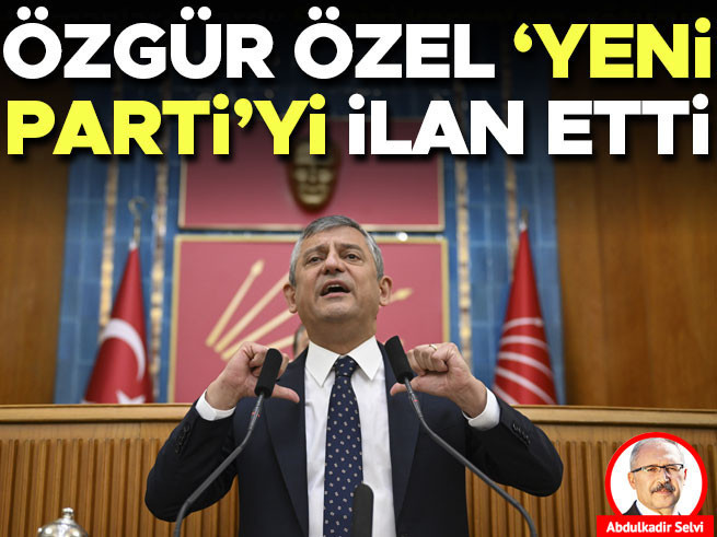 Özgür Özel yeni partisini duyurdu: İşte detaylar