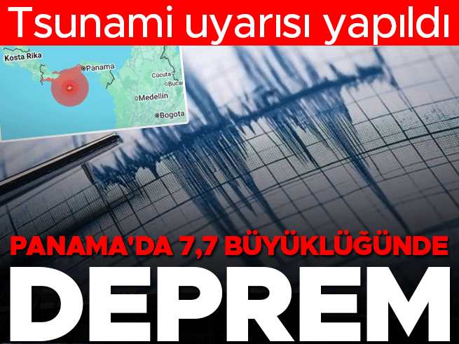 Panama'da 7,6 Büyüklüğünde Deprem: Tsunami Uyarısı Yapıldı