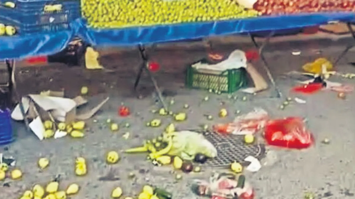 Pazarda Müşteriye Kalas Fırlatan Pazarcı Tutuklandı