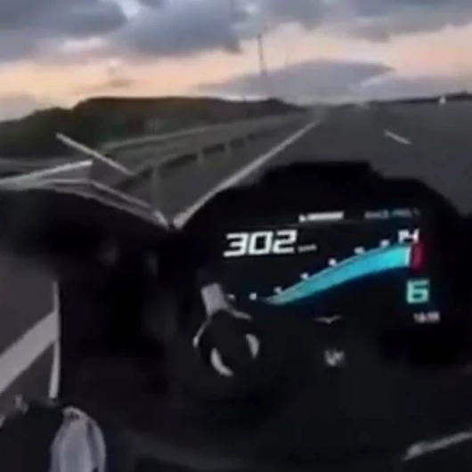 Pendik'te 302 km hızla yakalanan motosiklet sürücüsüne 331 bin lira ceza