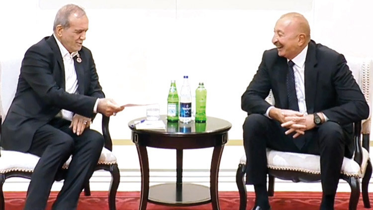Pezeşkiyan ve Aliyev'den su diyaloğu: Türkçe maden suyu esprisi gündem oldu