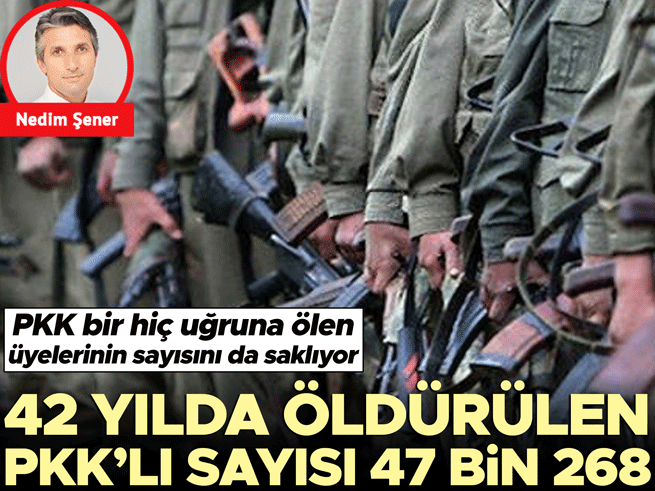 PKK'nın 42 Yıllık Kanlı Karnesi: 47 Bin 268 Terörist Etkisiz Hale Getirildi